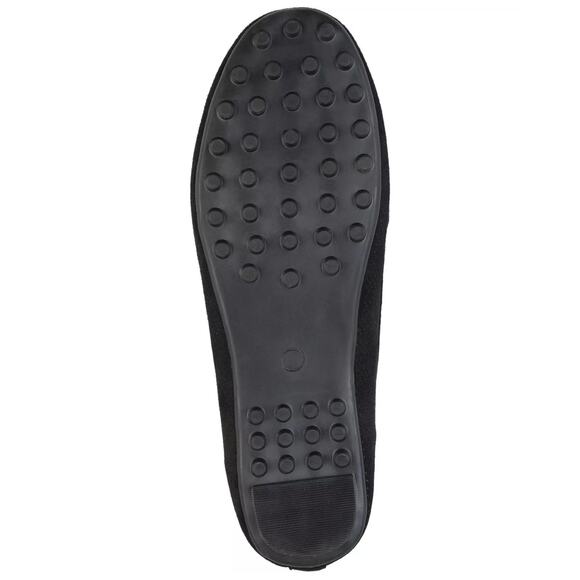 Journee Collection Women Halsey Slip On Moc Toe Loafers US 7.5M Black Faux Suede - Picture 5 of 5